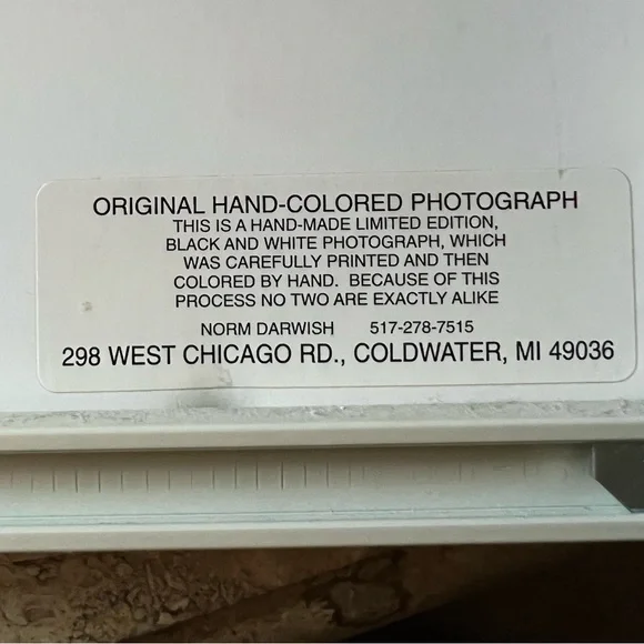 Hand colored Limited Edition Norm Darwish “Posing” Black & White Photograph - Picture 5 of 8